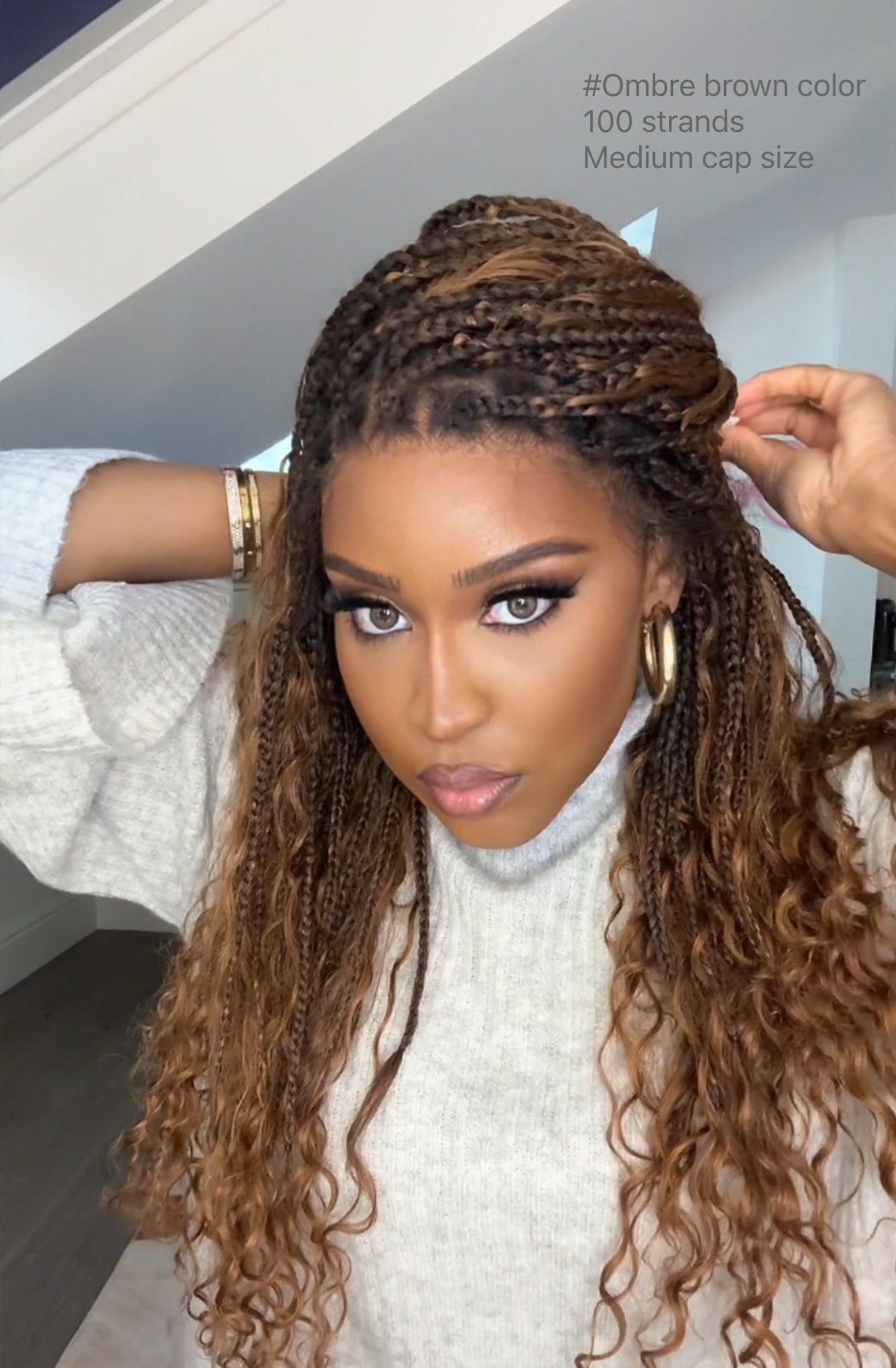 100 human hair braided wigs best sale