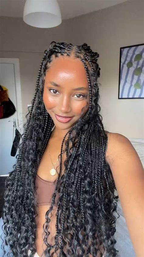 30 Stunning Boho Knotless Braids Hairstyles