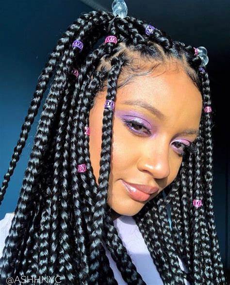 Easy Box Braids Guide with Rubber Bands | DIY Step-by-Step