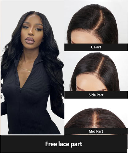 24" Straight Tiny Knots Pre Bleached Glueless Human Hair HD Lace Closure Wig