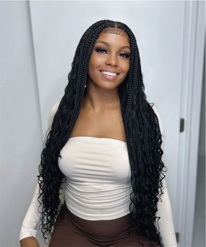 Boho box braids wig - Jaliza