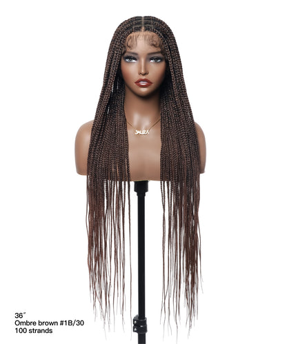 Lightweight Knotless HD Lace Box Braided Wig