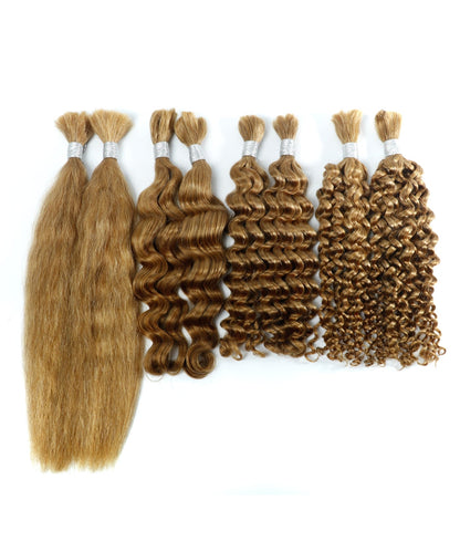 Bulk Hair Virgin Human Braiding Hair (1 Packing 2 Bundles/100g)