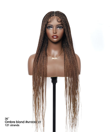 Lightweight Knotless HD Lace Box Braided Wig