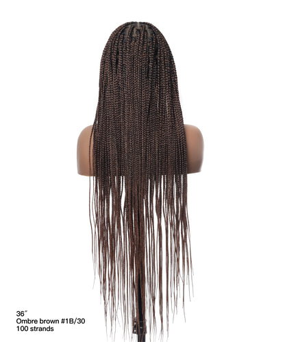 Lightweight Knotless HD Lace Box Braided Wig