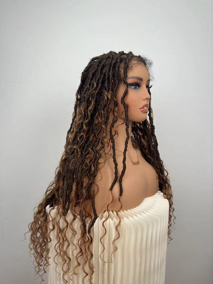 Tangleless HD Lace Boho Locs 26" 79 Strand #4/30 Braids and #30 Boho Curls