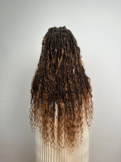 Tangleless HD Lace Boho Locs 26" 79 Strand #4/30 Braids and #30 Boho Curls