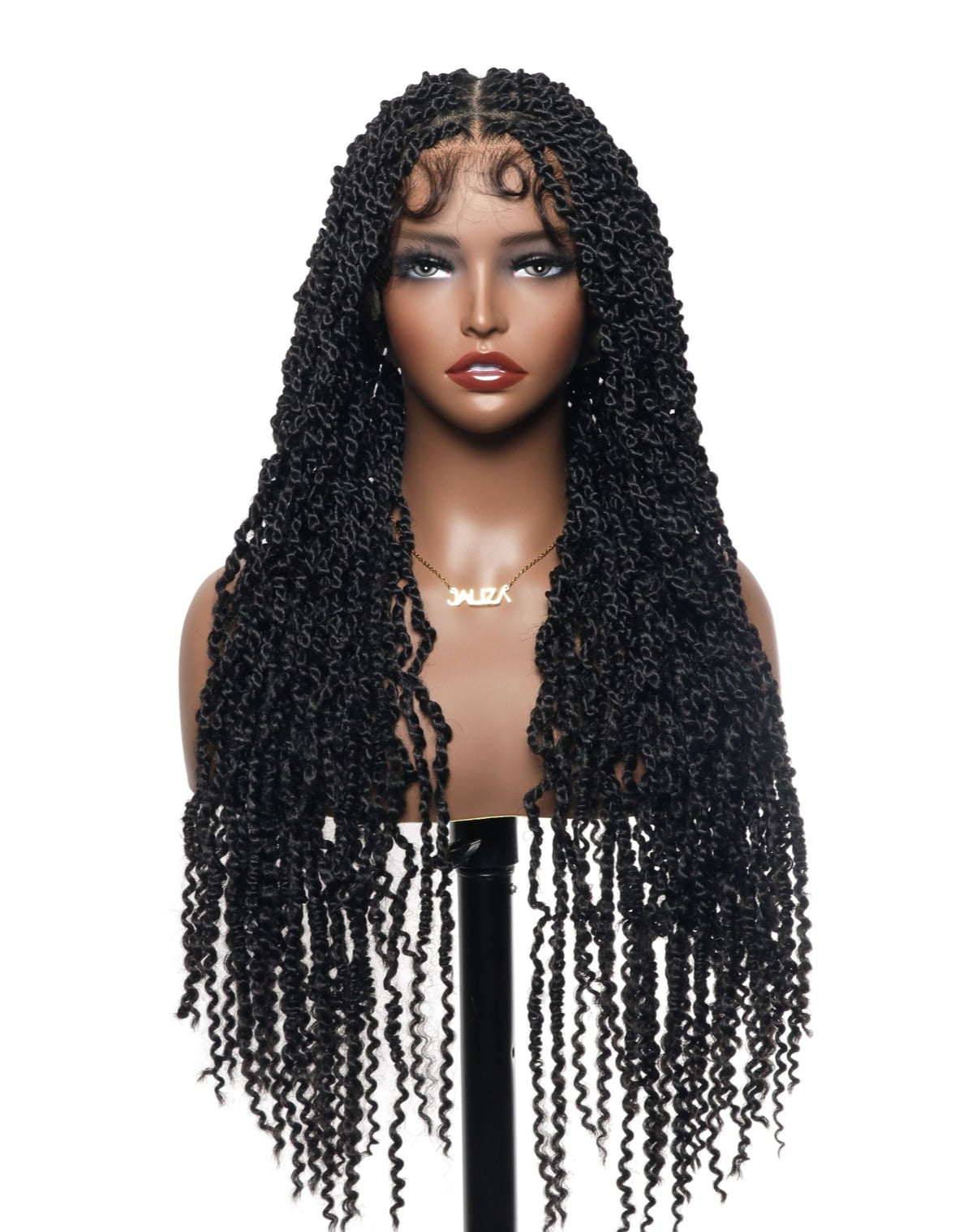 Super Lightweight Passion Twist 28" HD Full Lace Braided Wig 100 Strands