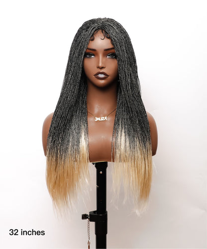 Glueless Micro Needle Senegalese Twist Braided Wig