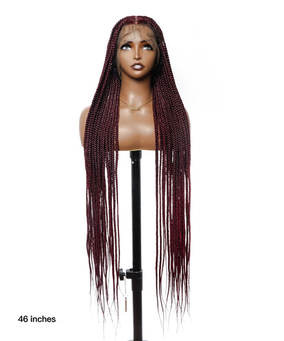 46" Knotless Large Box Braided Wig 47 Strands