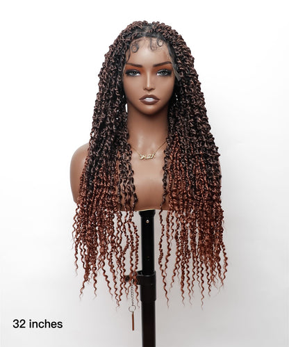 Passion Twist Locs Braids Wig 1