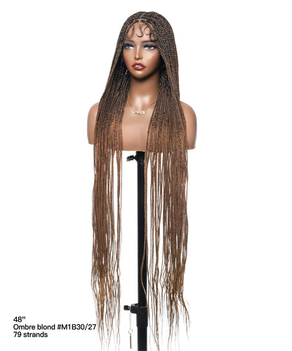 Lightweight Knotless HD Lace Box Braided Wig