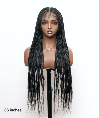 Small Boho Knotless Braids Wig 1