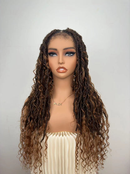 Tangleless HD Lace Boho Locs 26" 79 Strand #4/30 Braids and #30 Boho Curls