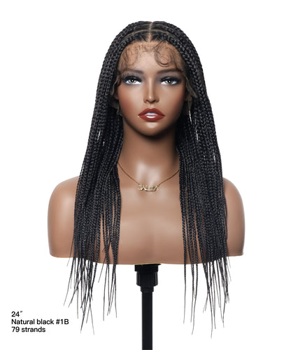 Lightweight Knotless HD Lace Box Braided Wig