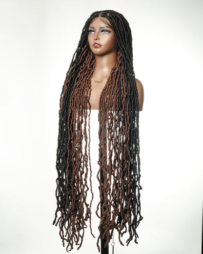 Salon-Level Locs HD Full Lace 80 Strands 42“ Braided Wig