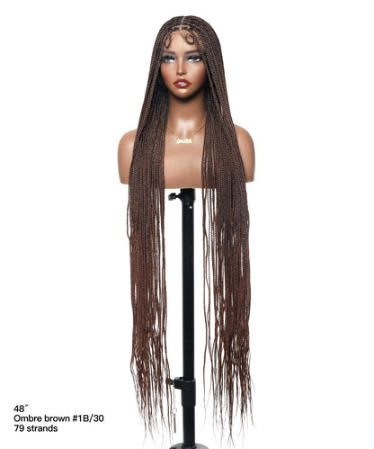 Lightweight Knotless HD Lace Box Braided Wig