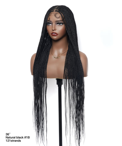 Lightweight Knotless HD Lace Box Braided Wig