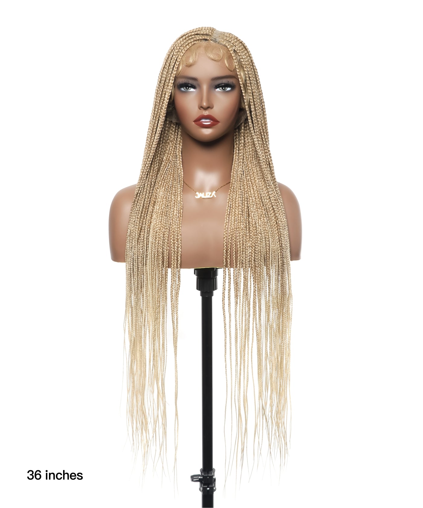 HD Lace Knotless Box Braided Wig Color #613 Blond