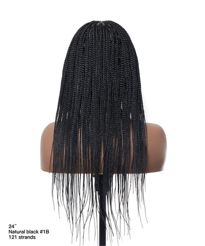 Lightweight Knotless HD Lace Box Braided Wig