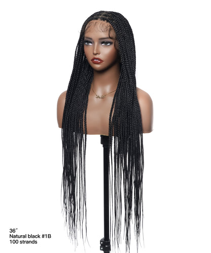 Lightweight Knotless HD Lace Box Braided Wig