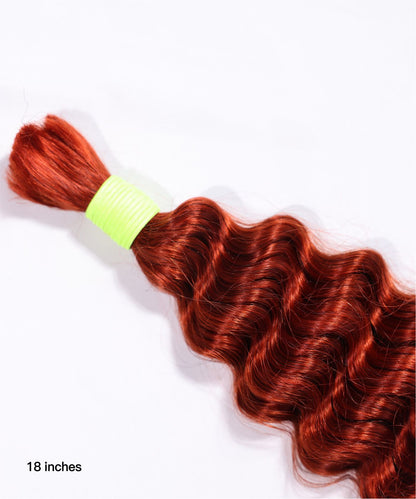 Ginger 350# Bulk Virgin Human Braiding Hair