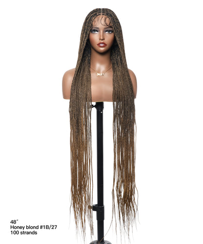 Lightweight Knotless HD Lace Box Braided Wig