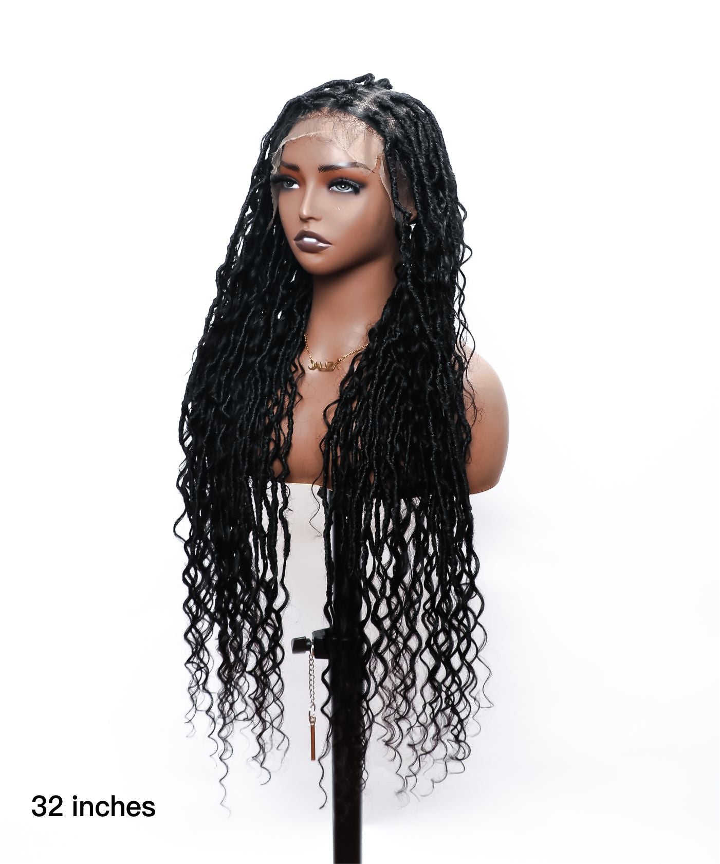 Boho Curls Braided Locs Wig 5