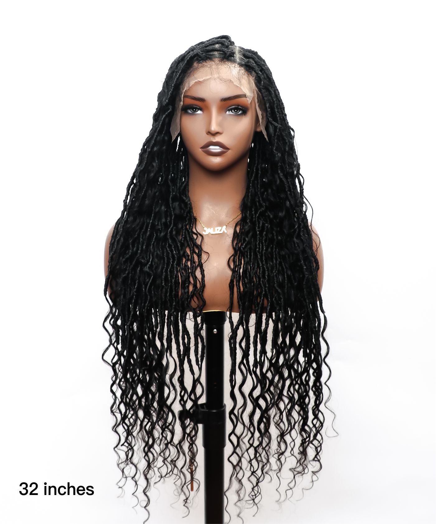 Boho Curls Braided Locs Wig 6