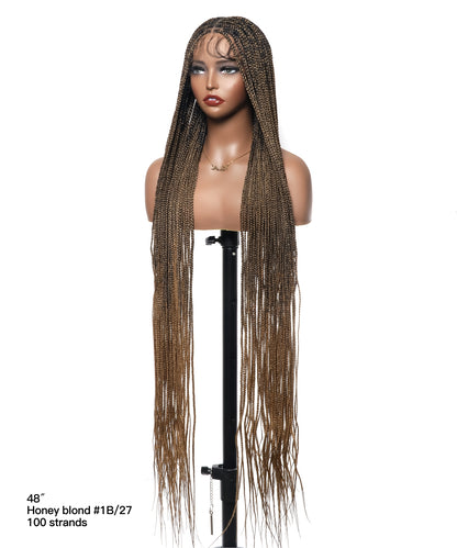 Lightweight Knotless HD Lace Box Braided Wig