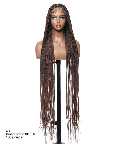 Lightweight Knotless HD Lace Box Braided Wig