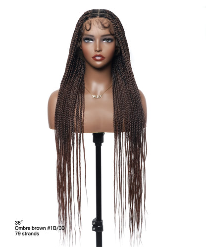 Lightweight Knotless HD Lace Box Braided Wig