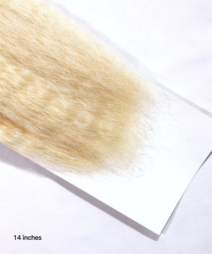 Blond 613 Bulk Hair Extensions 100% Virgin Human Braiding Hair