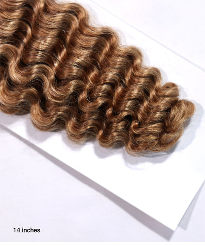 Brown #27 Bulk Hair Extensions 100% Virgin Human Braiding Hair