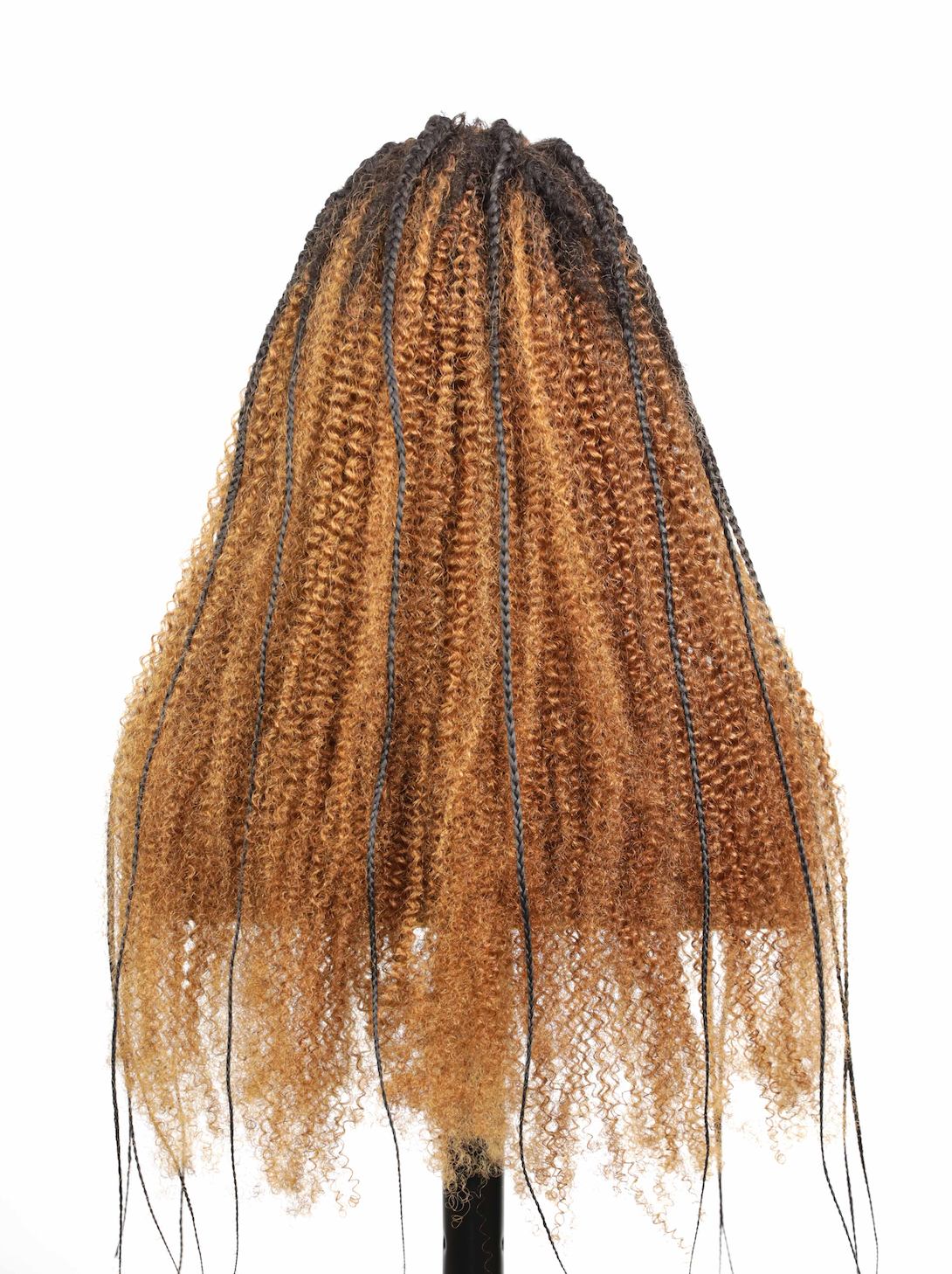 Extra Full Pre Braided Cornrow Style Pre Bleached Human Hair Braided Wig