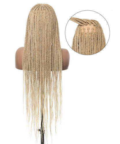 HD Lace Knotless Box Braided Wig Color #613