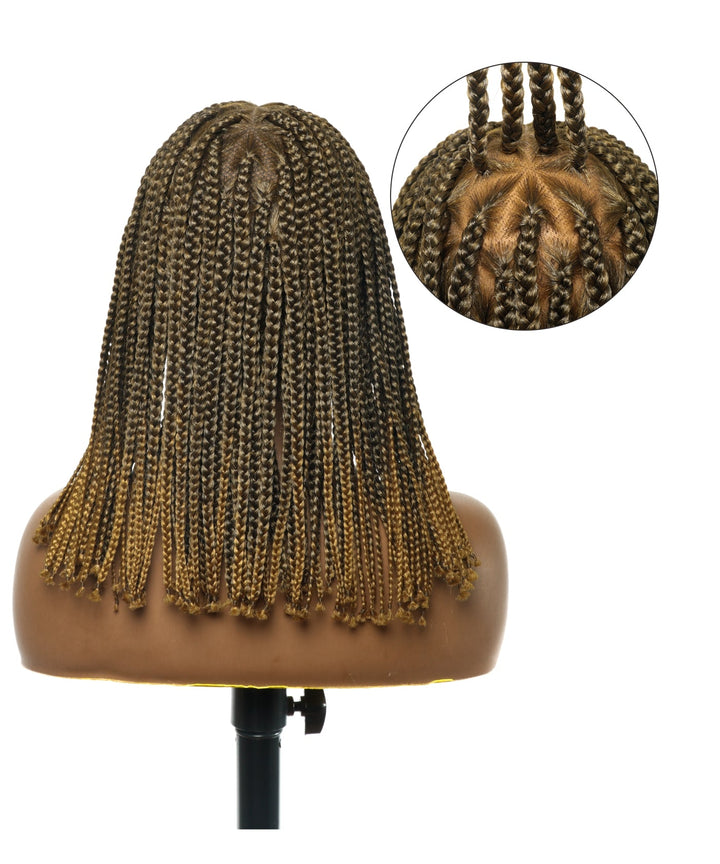 triangle base box braided wig
