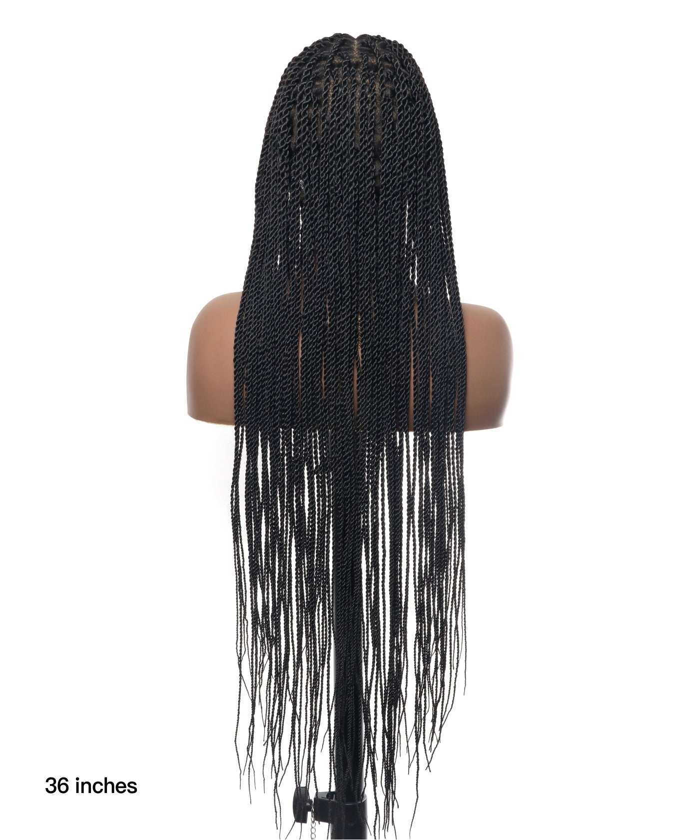 Senegalese Twist Style 36“ HD Lace High Density 100 Strands Braided Wig