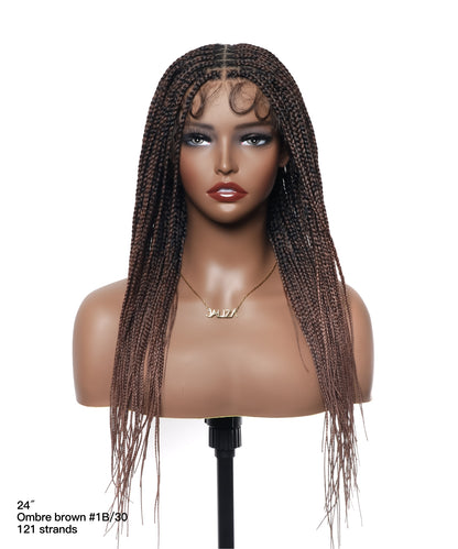 Lightweight Knotless HD Lace Box Braided Wig