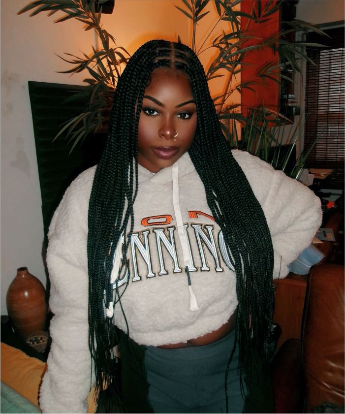 Box Braids with Baby Hair Wig - JALIZA Braided Wig 2