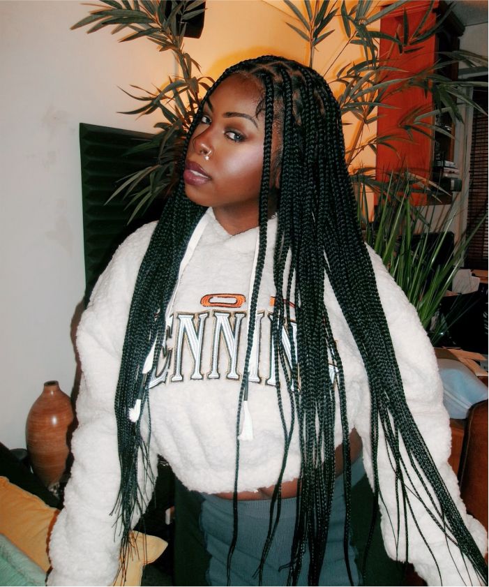 Box Braids with Baby Hair Wig - JALIZA Braided Wig