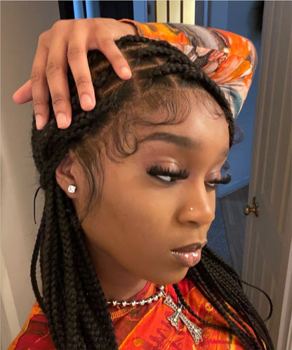 Box Braids with Baby Hair Wig - JALIZA Braided Wig 3