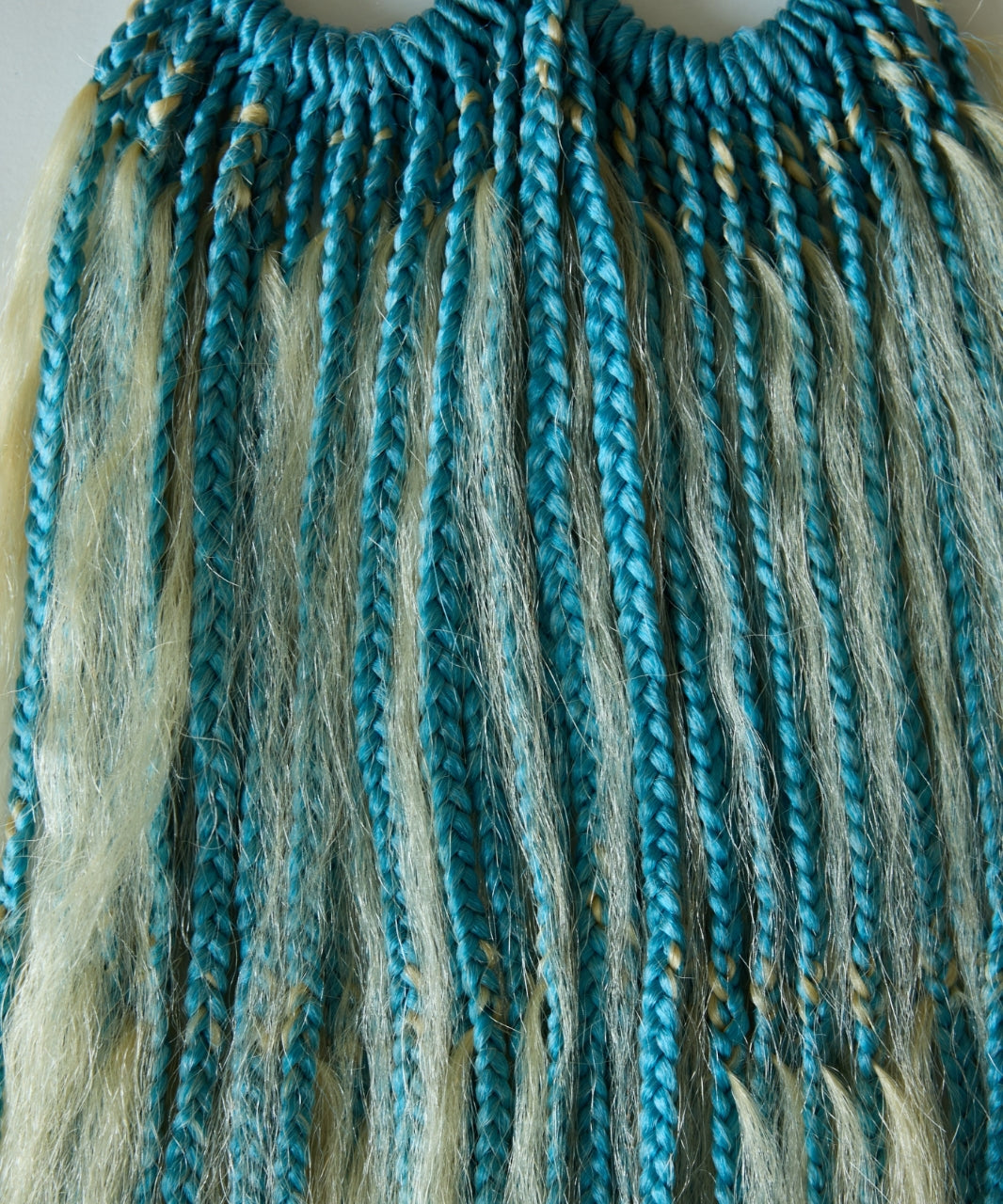 Colorful Crochet Boho Box Braids With Human Hair Super Curls 28" (3 boho curls)