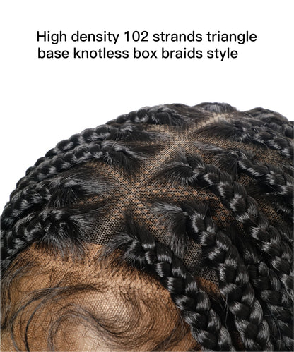 box braids Triangle base 102 Strands