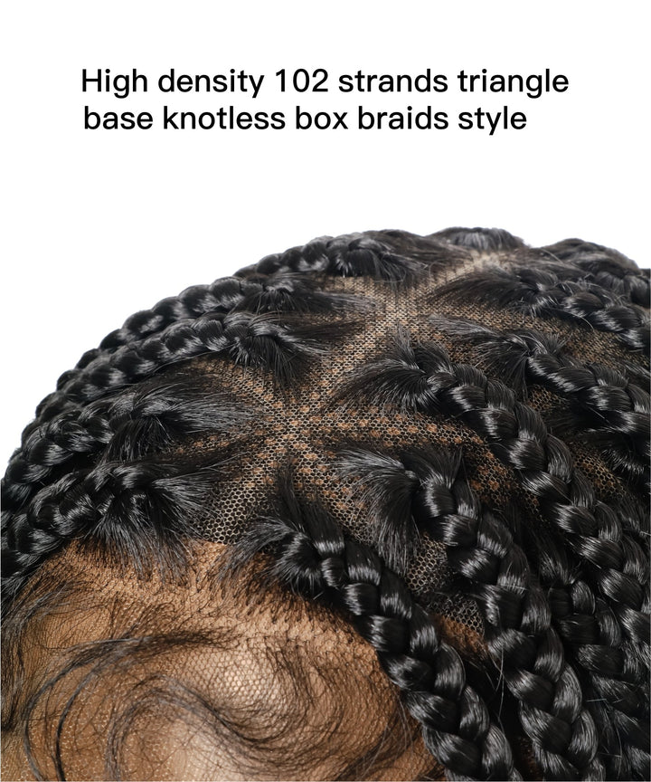 box braids Triangle base 102 Strands