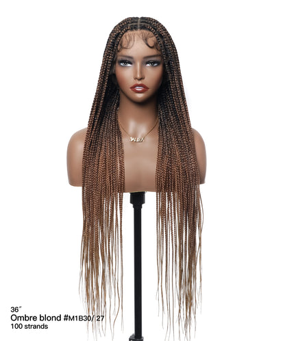 Lightweight Knotless HD Lace Box Braided Wig