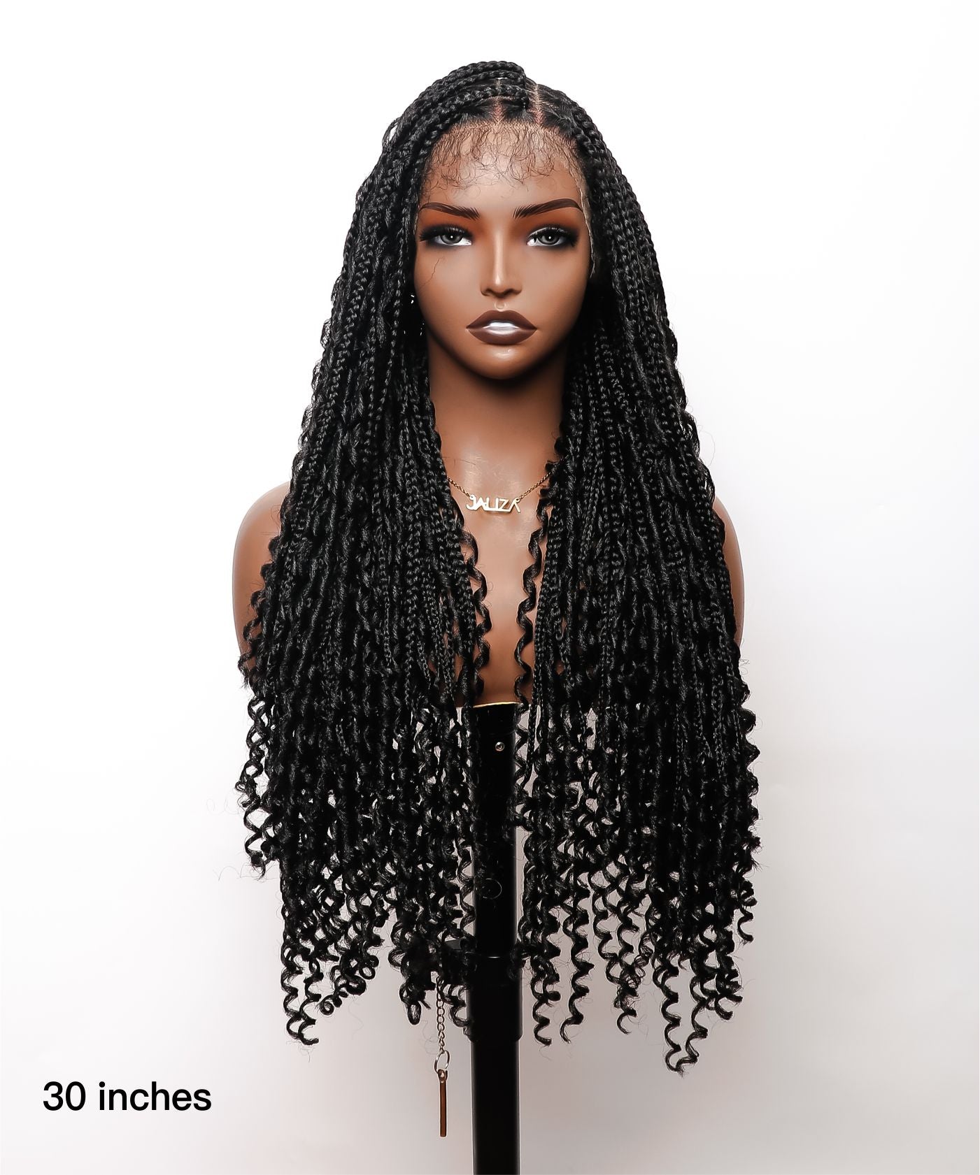 Ready To Ship ,Hand-Tied lace closure popular braided wig,Glueless Wig