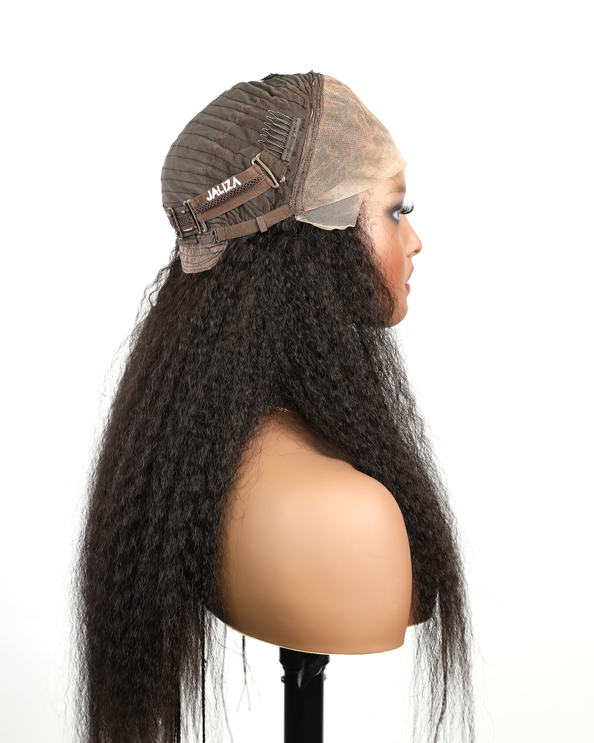 250 Density Human Hair Kinky Straight HD Lace Wavy Box Braided Wig (13*7 Lace frontal 80 Strands Box Braids 28")