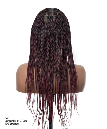 Lightweight Knotless HD Lace Box Braided Wig