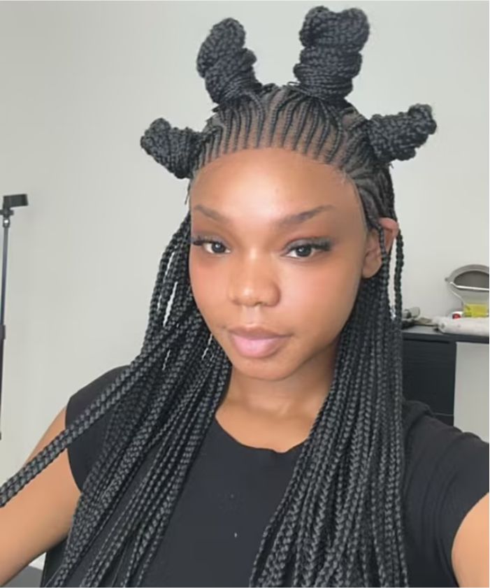 Cornrow Box Braids Wig